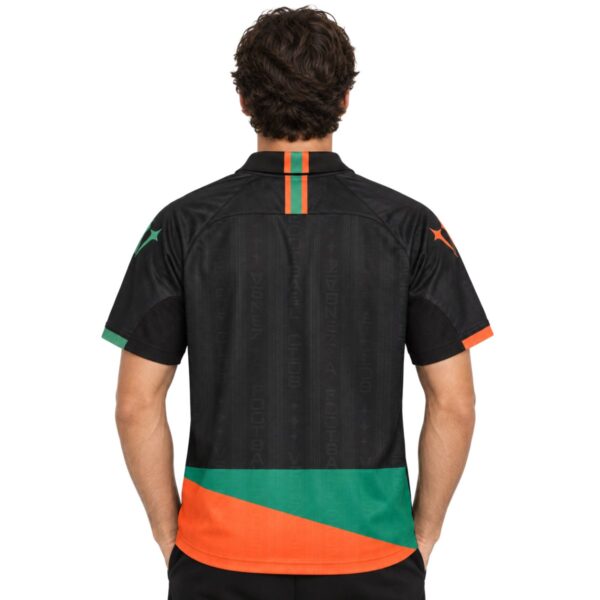 Venezia Home Jersey 2026/27 back view with green and orange hem