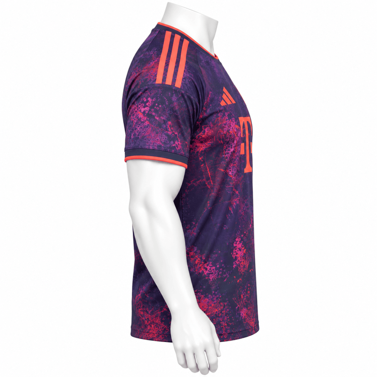 Bayern Munich third kit jersey 2026/27 purple and red design.