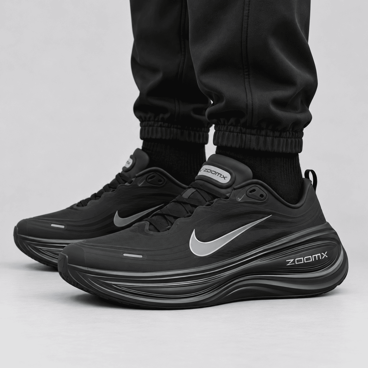 Nike Vomero Plus Black - on feet side