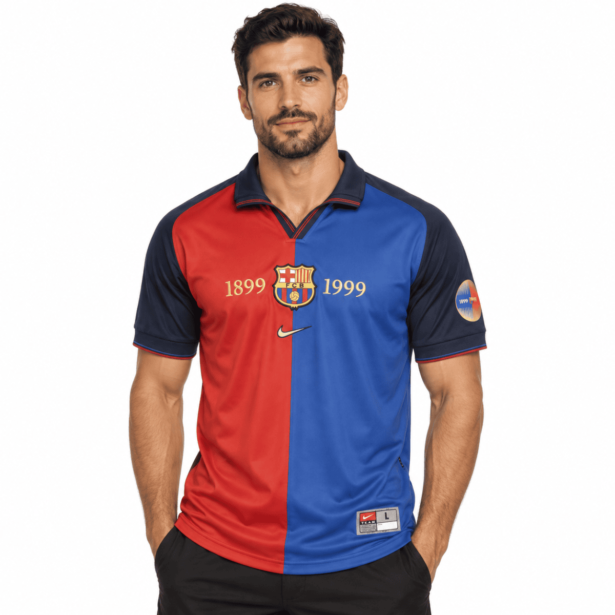 Barcelona Classic 1899-1999 Centenary Jersey - model front
