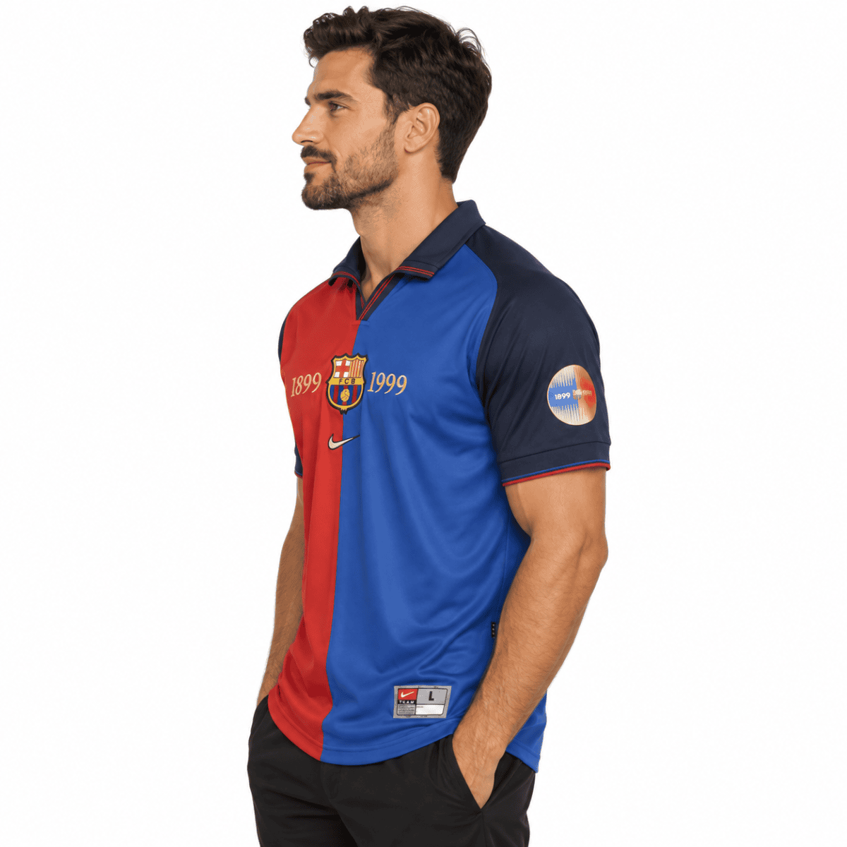 Barcelona Classic 1899-1999 Centenary Jersey - model side