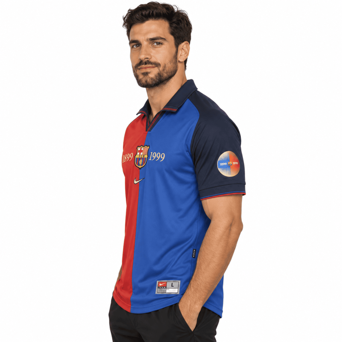 Barcelona Classic 1899-1999 Centenary Jersey - model angle