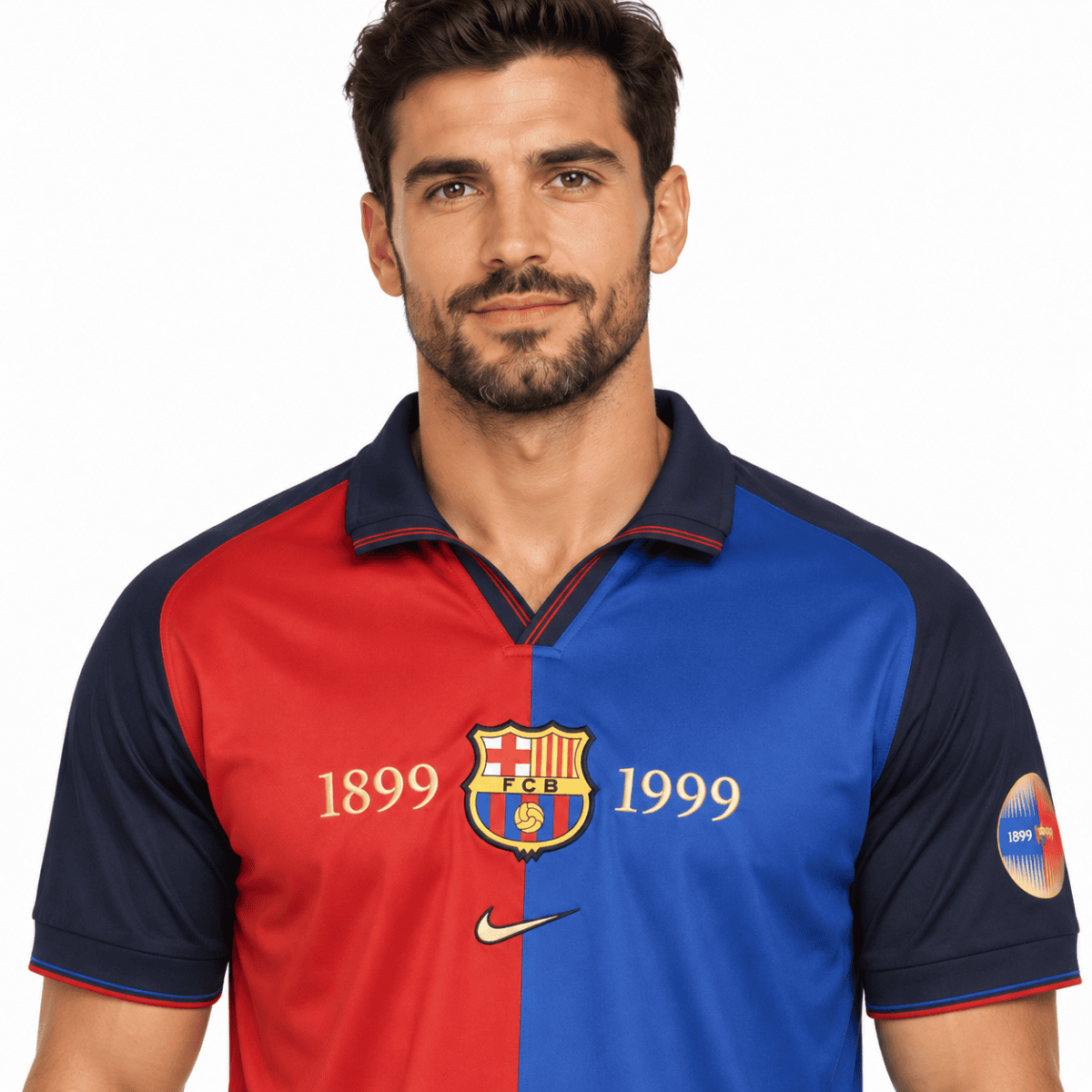 Barcelona Classic 1899-1999 Centenary Jersey - chest detail