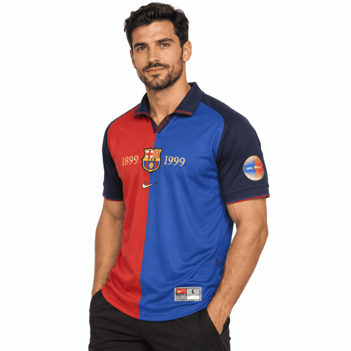 Barcelona Classic 1899-1999 Centenary Jersey - front close-up