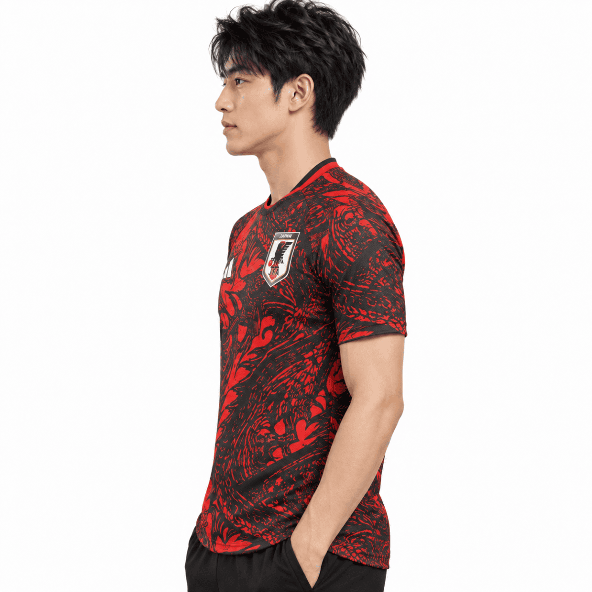 Japan Special Edition Red Player Version Jersey 2024/25 - model side