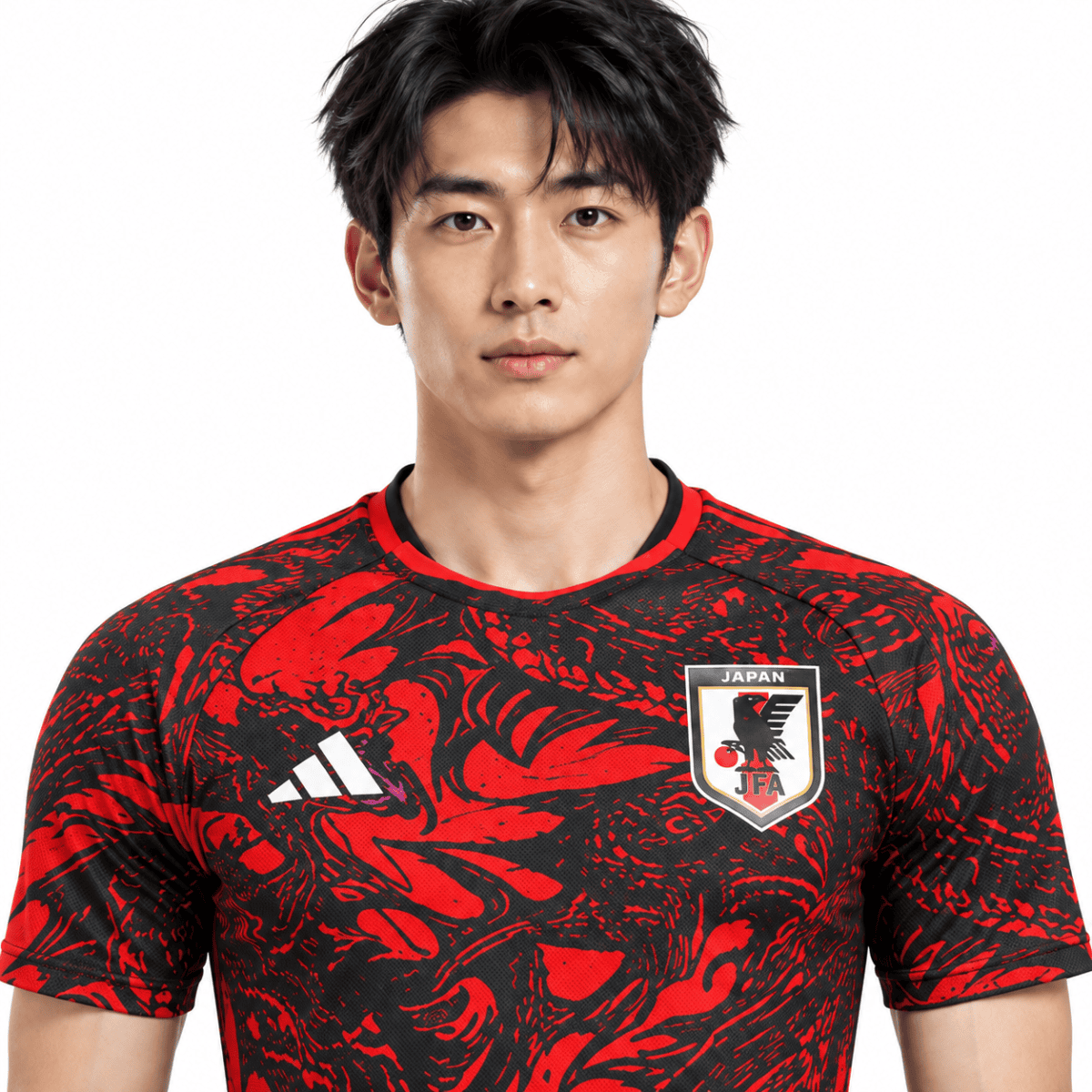 Japan Special Edition Red Player Version Jersey 2024/25 - chest detail