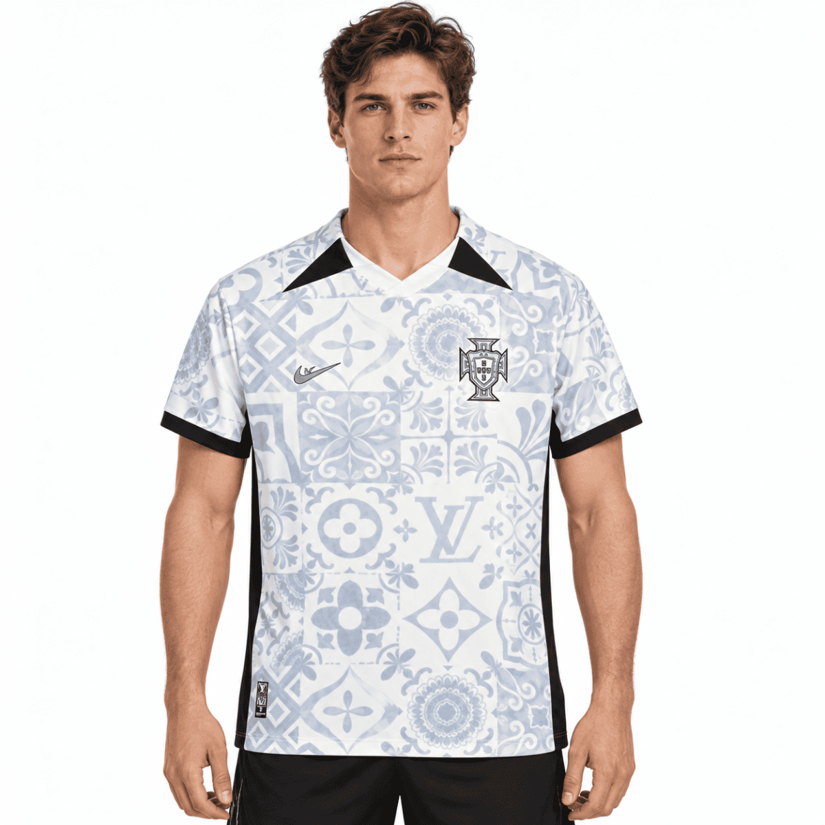 Portugal x Louis Vuitton Jersey 2024 - model front