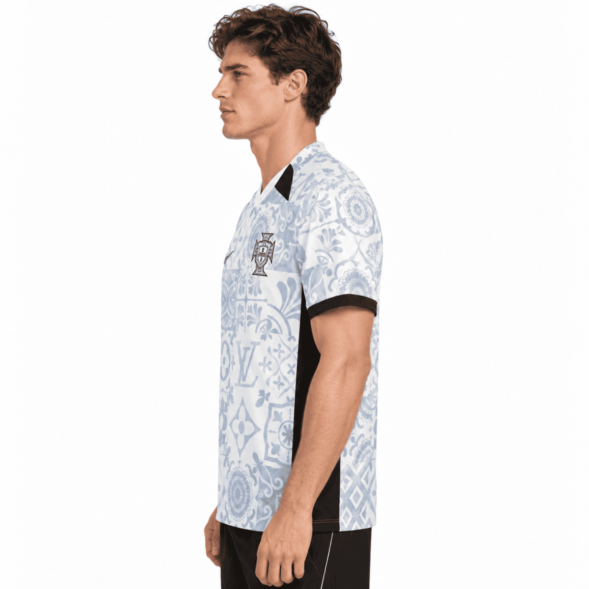 Portugal x Louis Vuitton Jersey 2024 - model angle