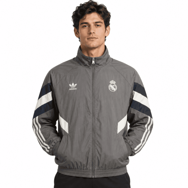 Real Madrid Retro Jacket Windbreaker 24/25 - model front