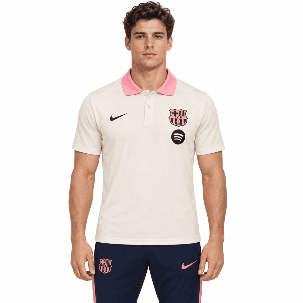 Barcelona Polo Training Suit 2025 - model front