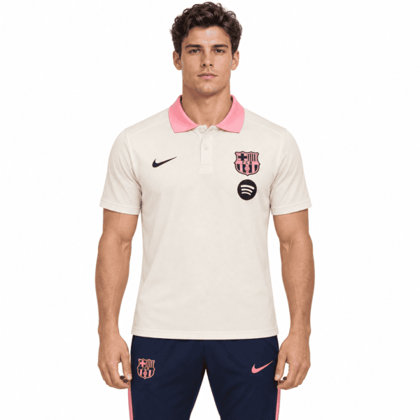 Barcelona Polo Training Suit 2025 - model front