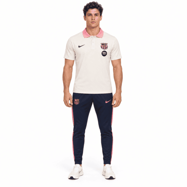 Barcelona Polo Training Suit 2025 - model front full