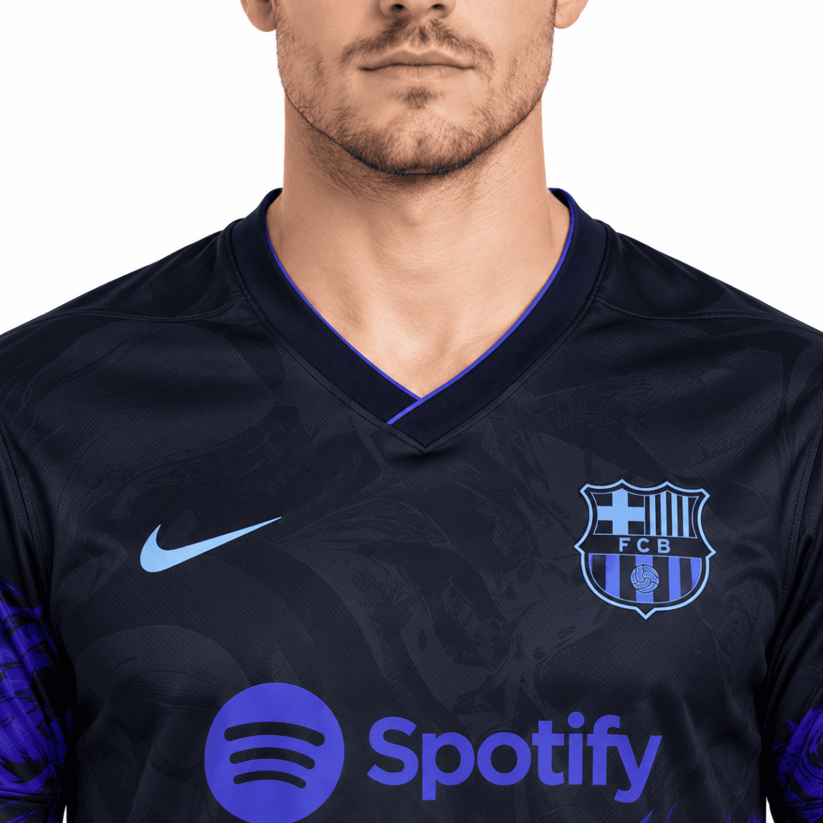 Barcelona Catalan Roar Special Edition Jersey 2024/25 - collar close-up