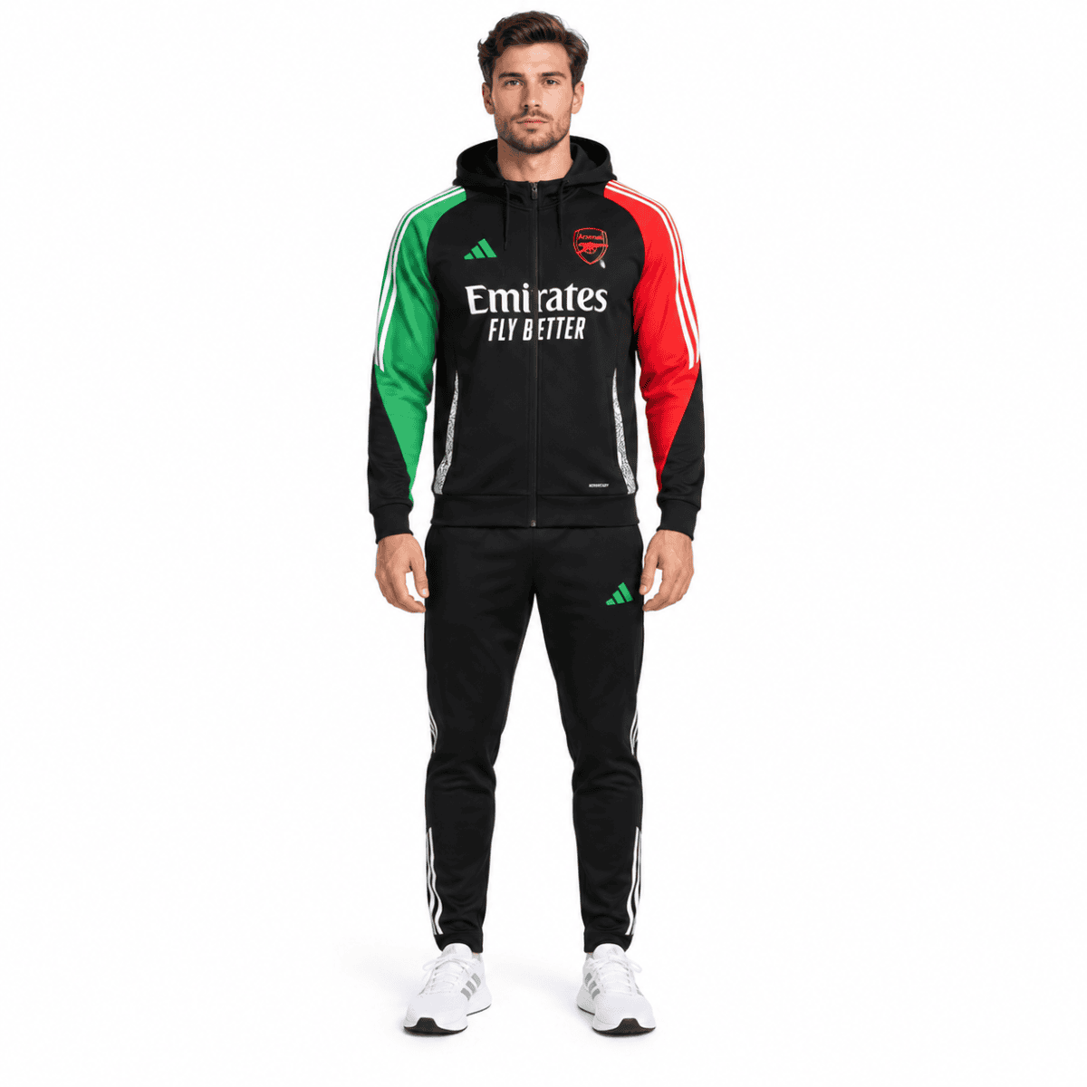 Arsenal Hoodie Tracksuit 2025 - model front