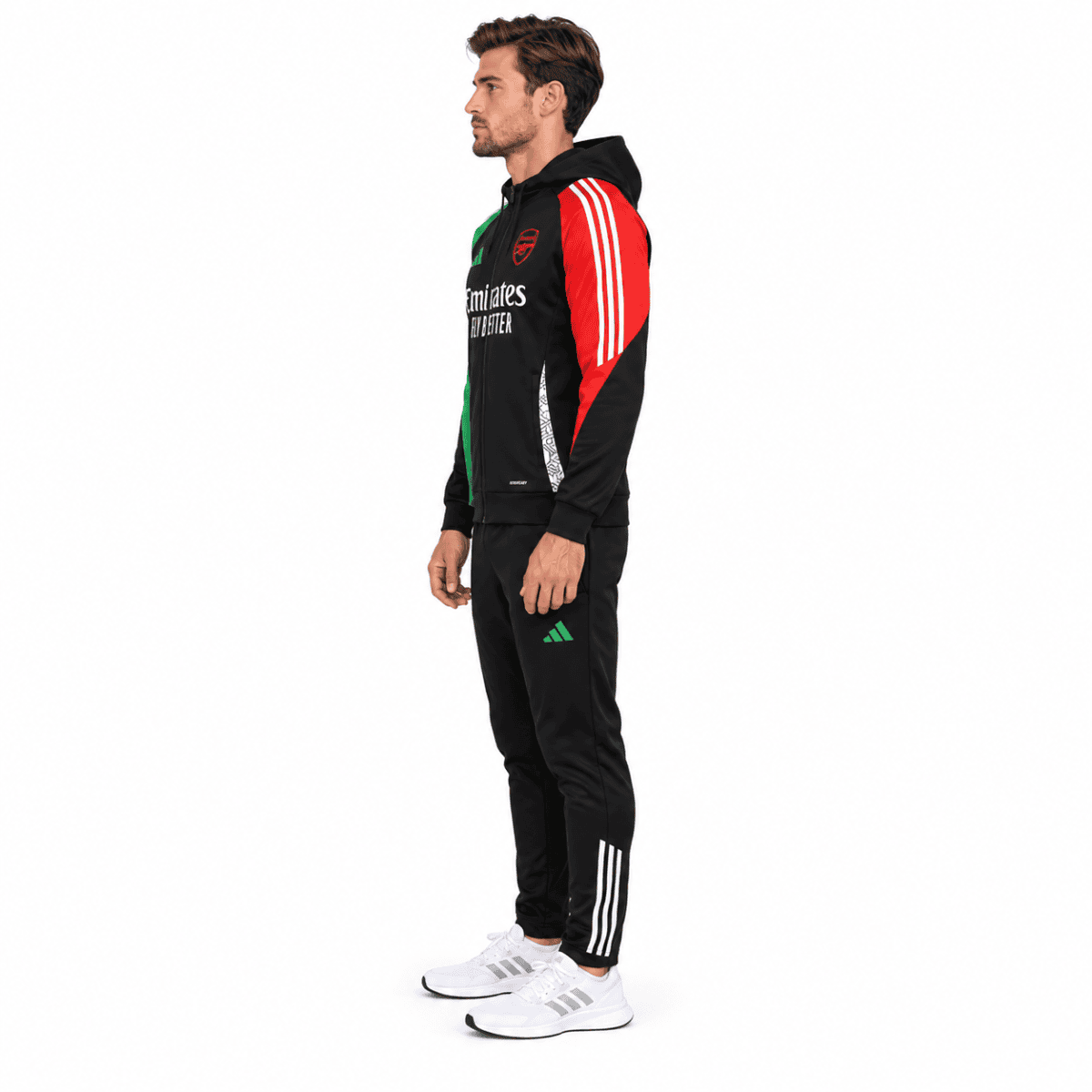Arsenal Hoodie Tracksuit 2025 - model angle