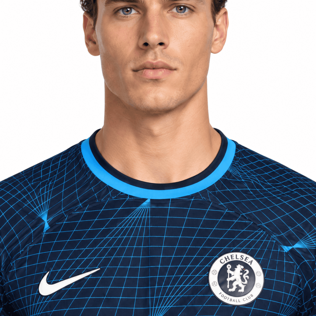 Chelsea Away Jersey 2023/24 - collar close-up