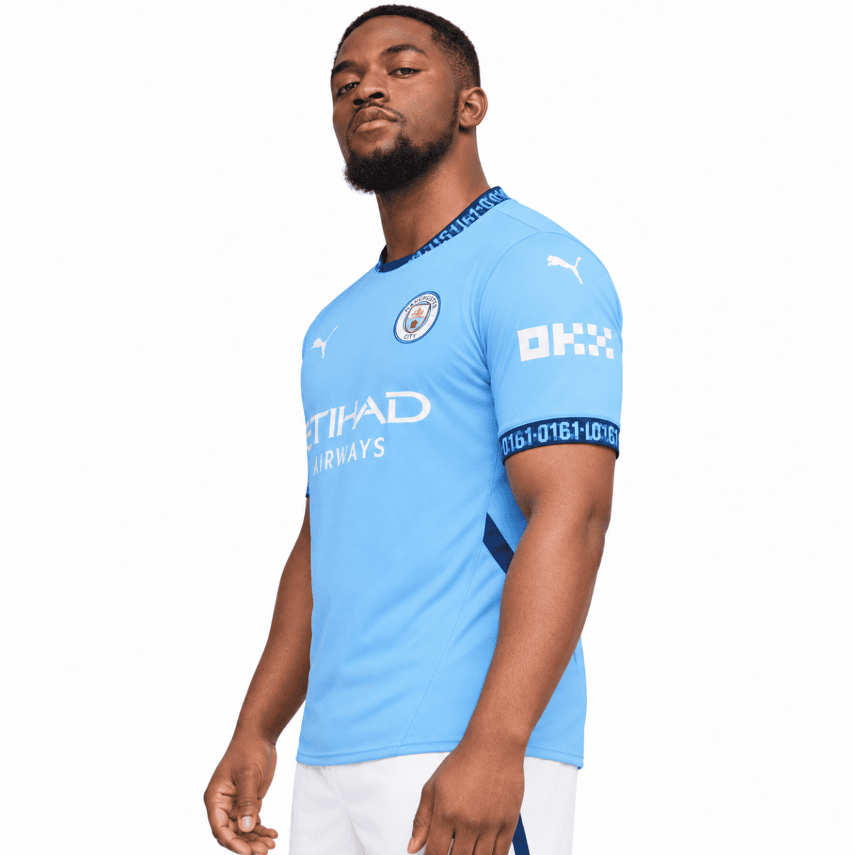 Manchester City Home Jersey 2024/25 - model side
