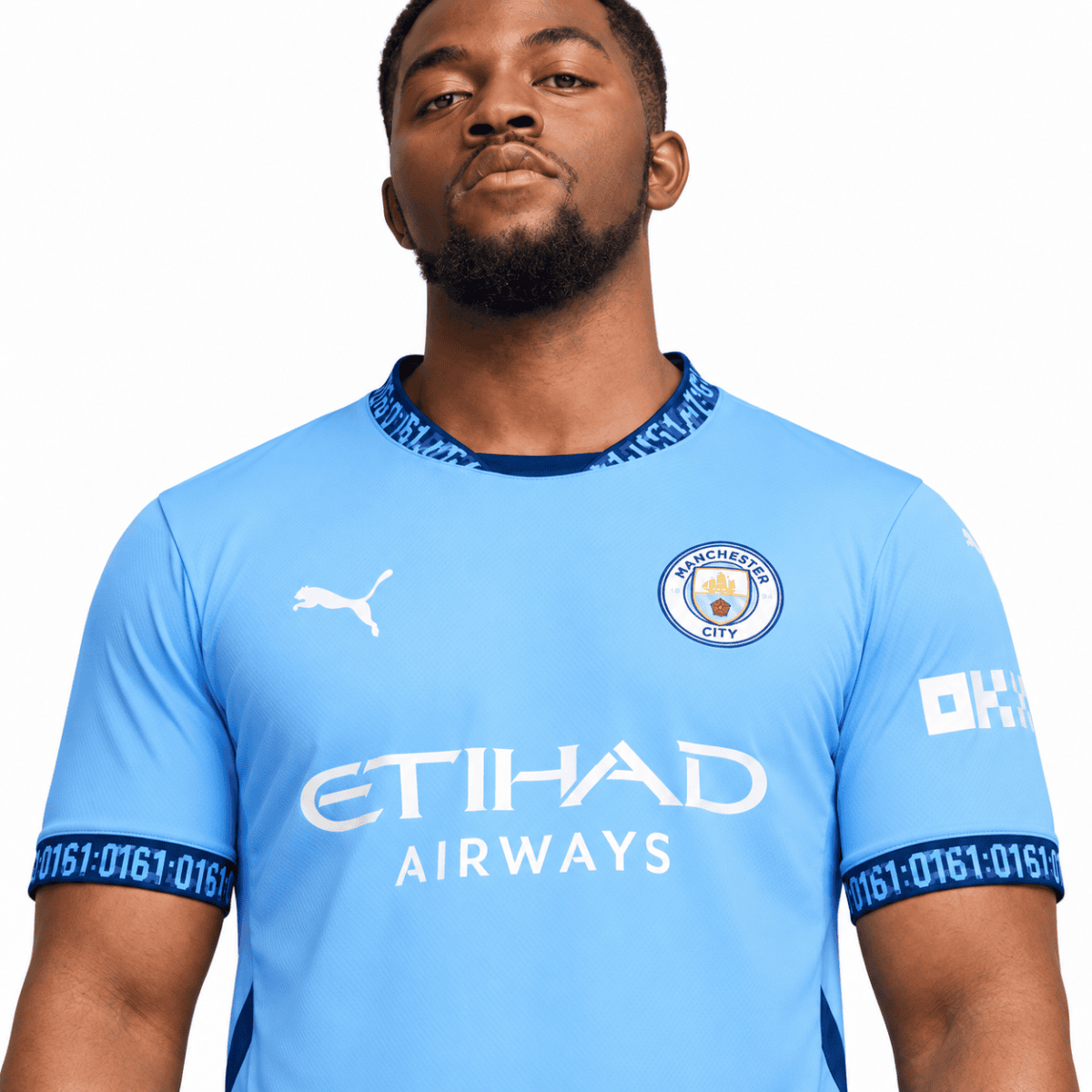 Manchester City Home Jersey 2024/25 - chest detail