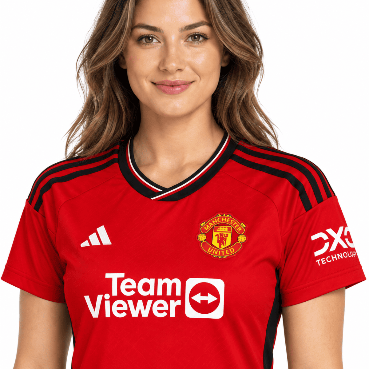 Manchester United Home Women Jersey 2023/24 - chest detail
