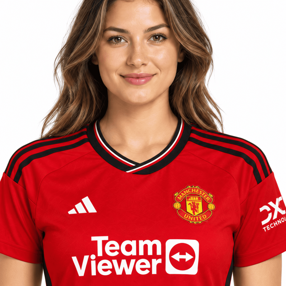 Manchester United Home Women Jersey 2023/24 - collar close-up