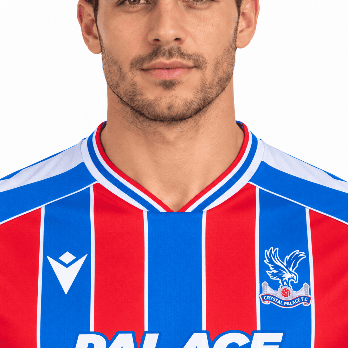 Crystal Palace Home Jersey 2025/26 - chest detail