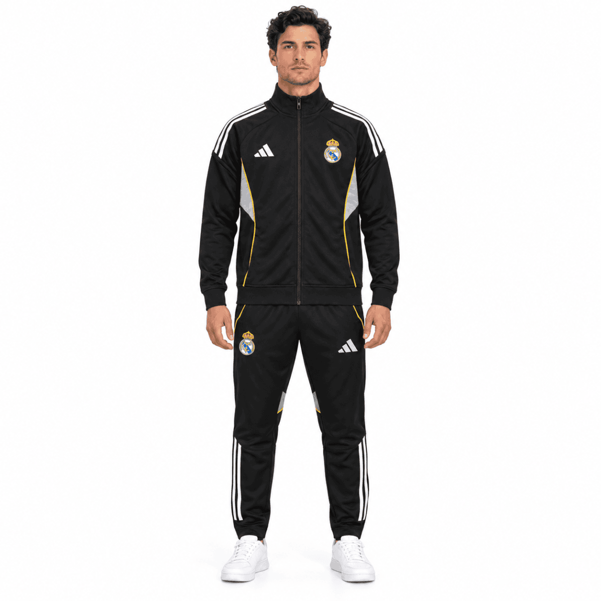 Real Madrid Black Jacket Suit - model front