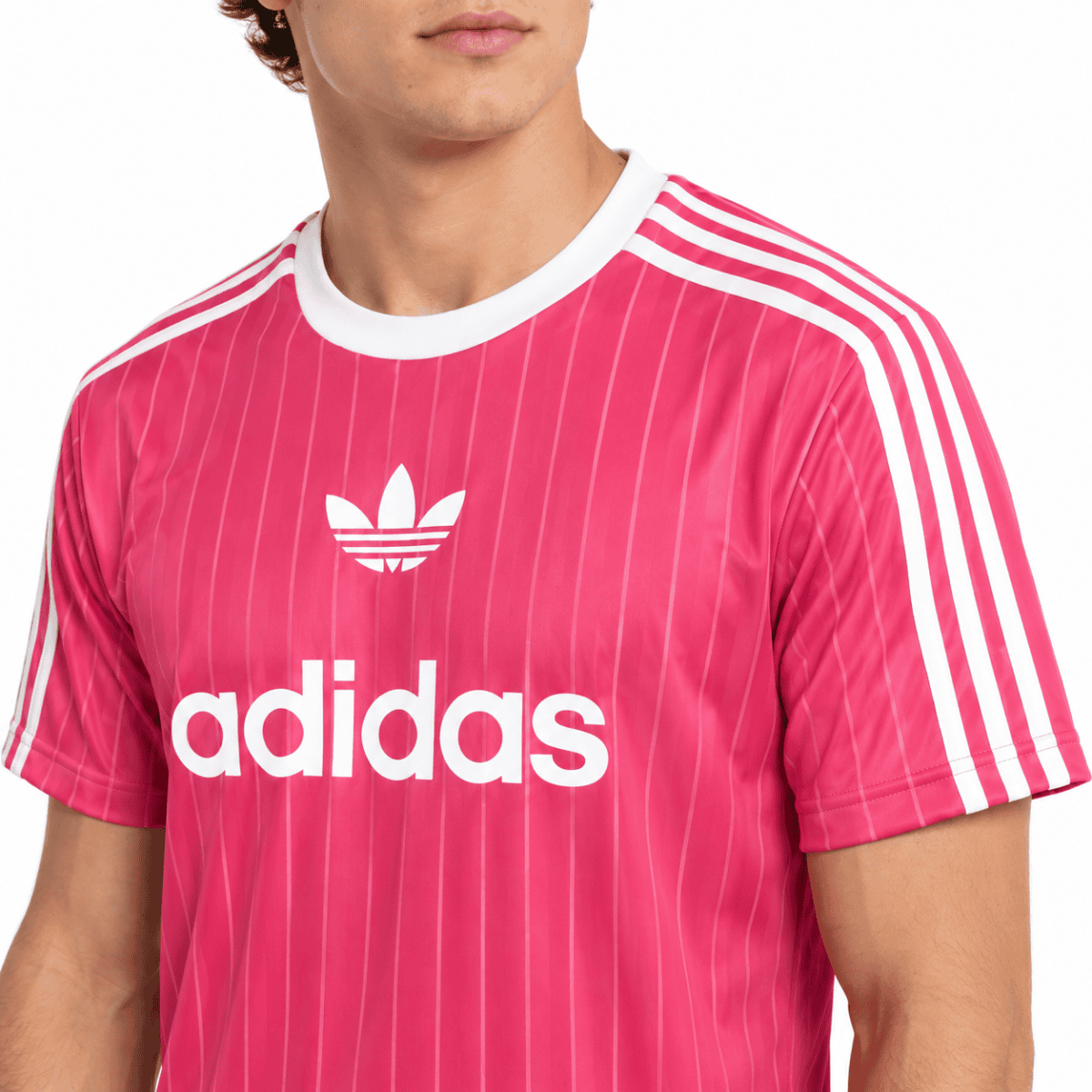 Adidas Adicolor T-shirt Pink - chest detail