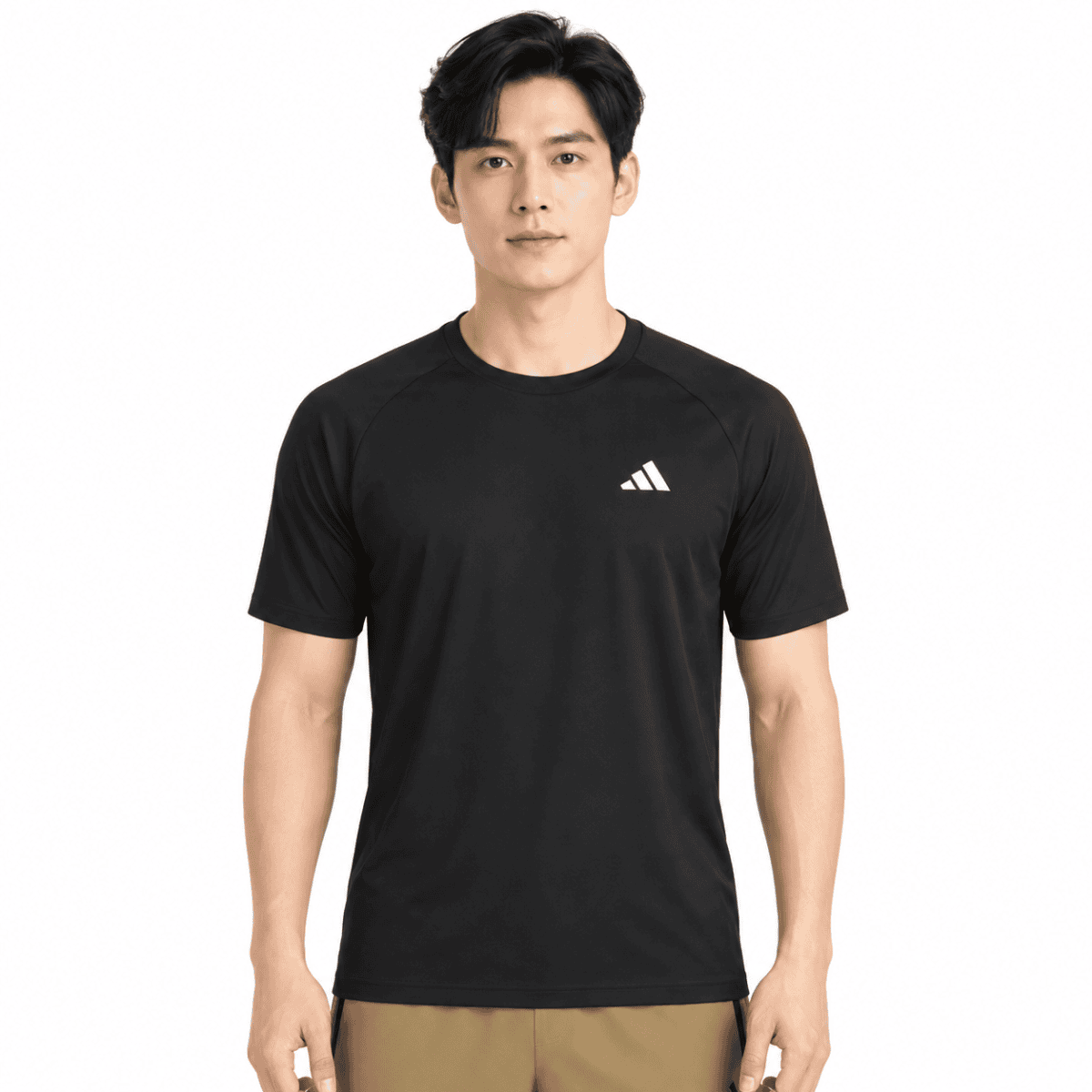 Adidas Men's Shirt 4 Color (90201) - Black model front