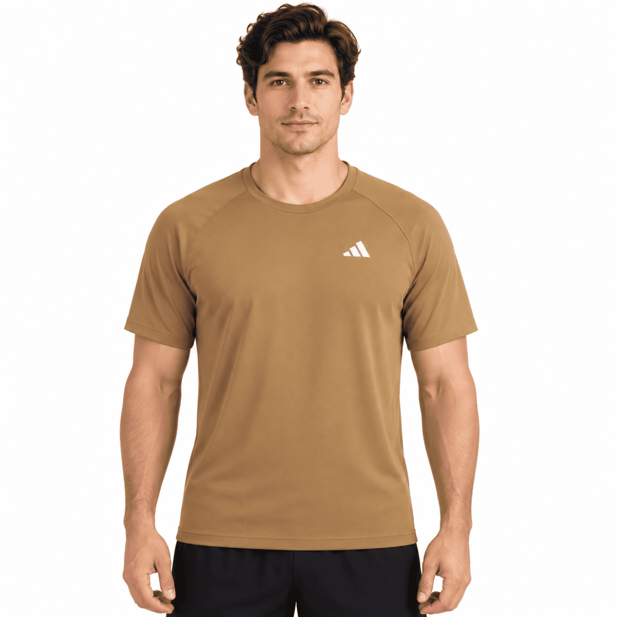 Adidas Men's Shirt 4 Color (90201) - Brown model front