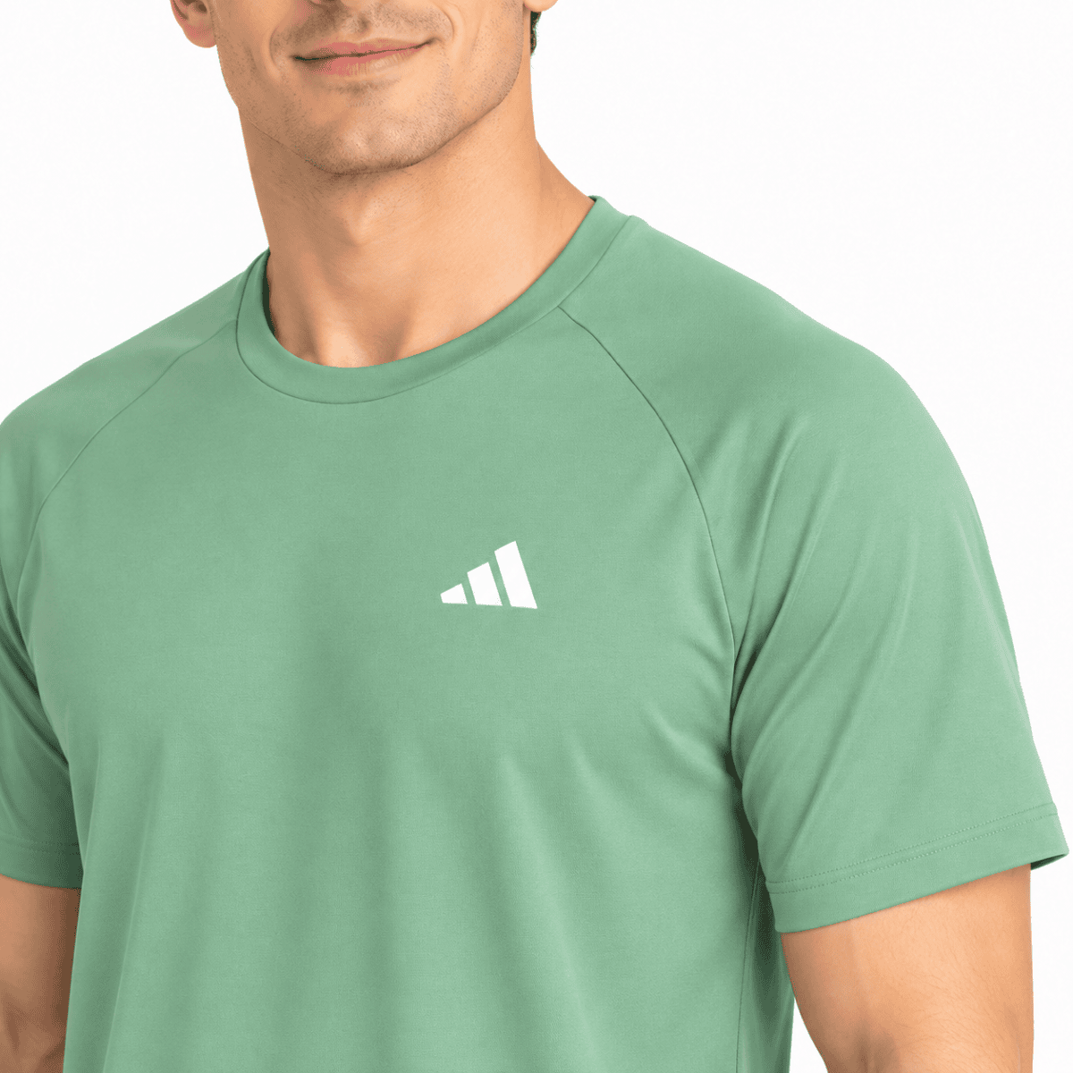 Adidas Men's Shirt 4 Color (90201) - Sage chest detail