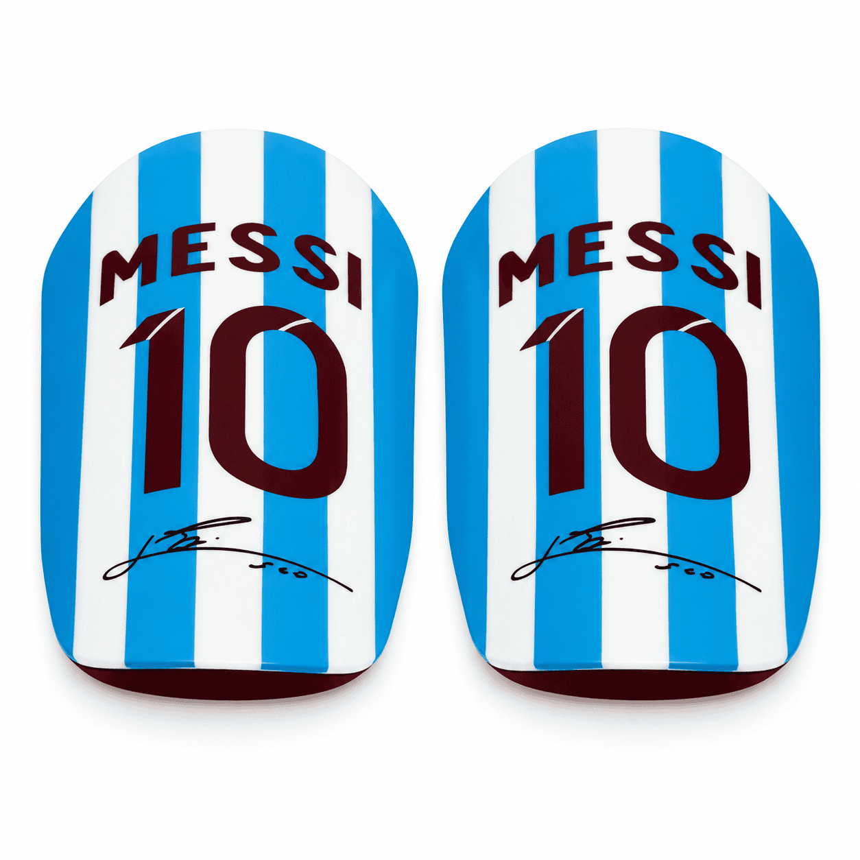 Messi 10 Argentina Shin Guards Pair - UAE SPORT STORE Lionel Messi Argentina Bundle - shin guards