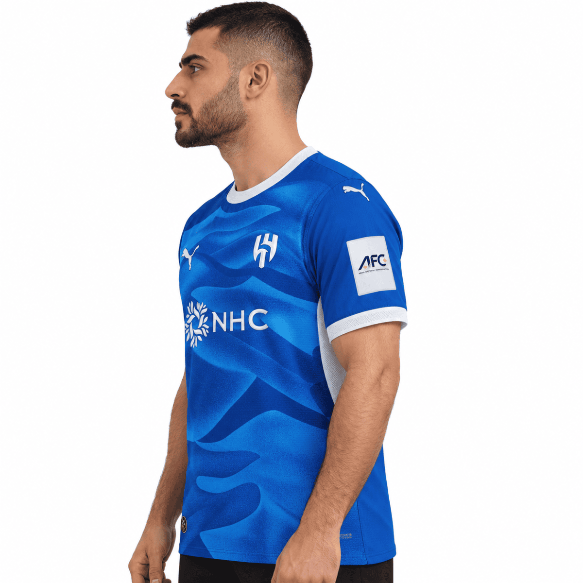 Al Hilal home football jersey 2026/27 in blue with white accents and club logo.
