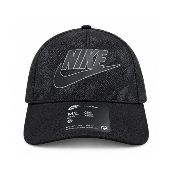 black-outline-nike-cap-front - UAE SPORT STORE Nike Black Outlined Logo Baseball Cap - front view