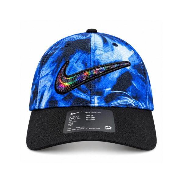 blue-baseball-cap-front - UAE SPORT STORE Nike Blue Camo Baseball Cap - front view