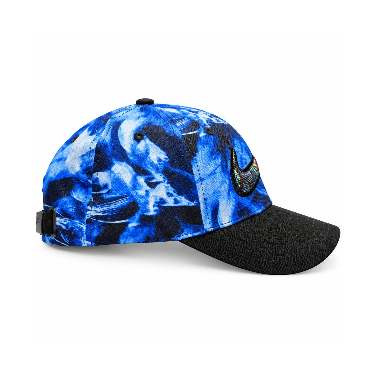 blue-baseball-cap-side-right - UAE SPORT STORE Nike Blue Camo Baseball Cap - right side view