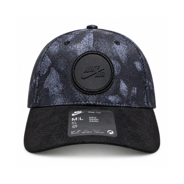 charcoal-badge-cap-front - UAE SPORT STORE Nike Charcoal Badge Baseball Cap - front view