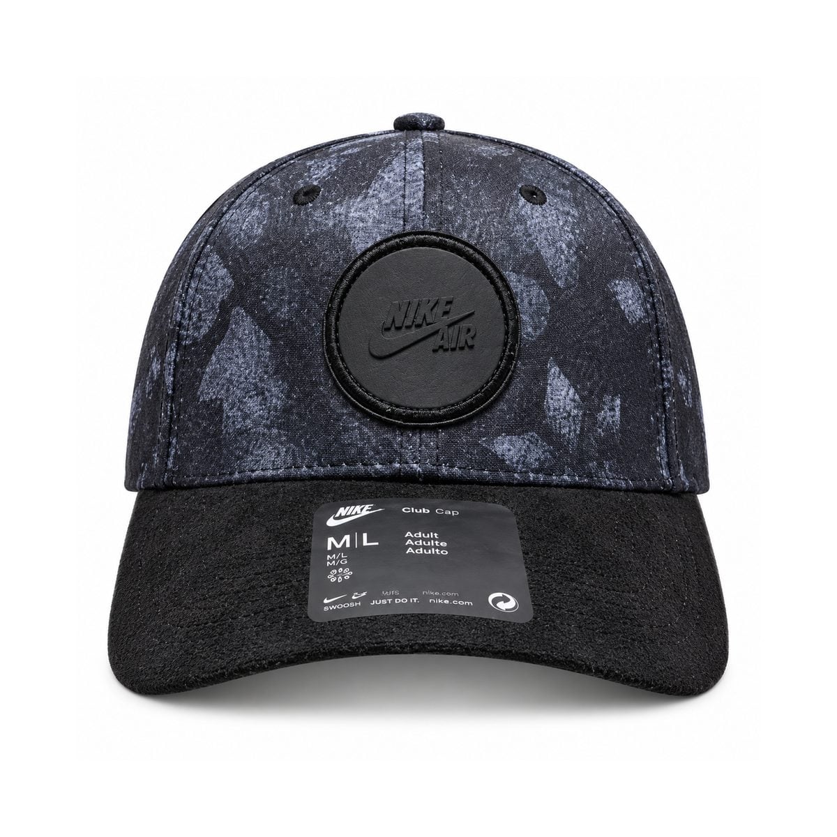 charcoal-badge-cap-front - UAE SPORT STORE Nike Charcoal Badge Baseball Cap - front view
