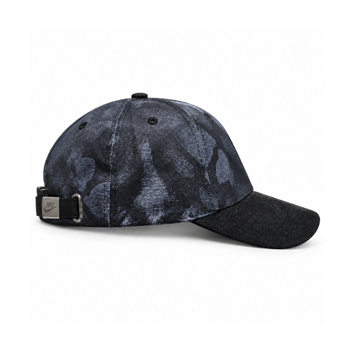charcoal-badge-cap-side-right - UAE SPORT STORE Nike Charcoal Badge Baseball Cap - right side view