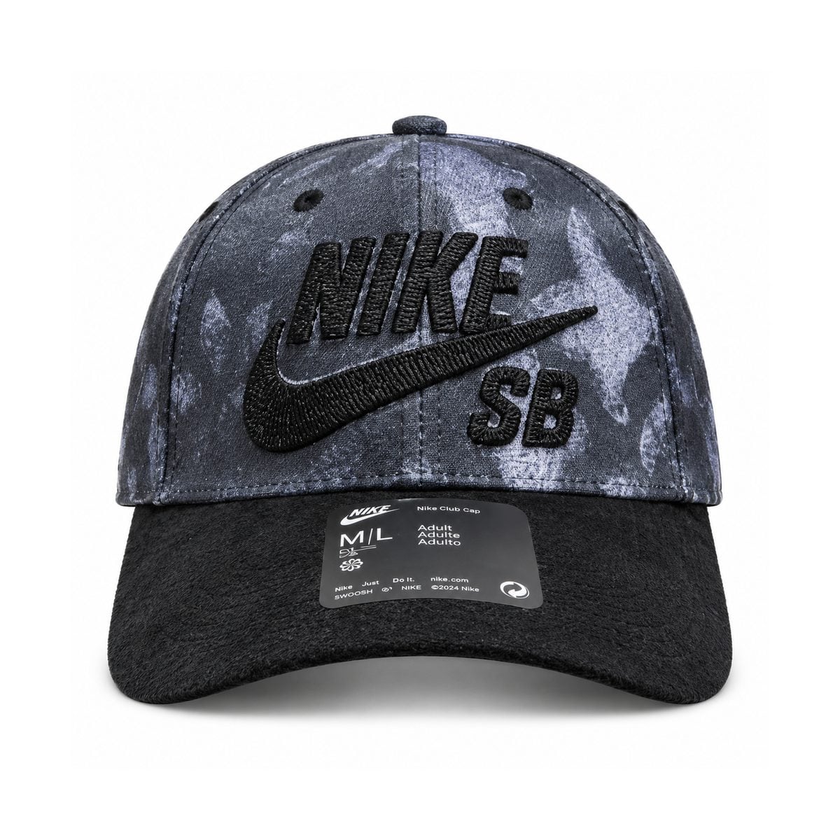 gray-sb-cap-front - UAE SPORT STORE Nike SB - Dark Gray Wash Baseball Cap - front view