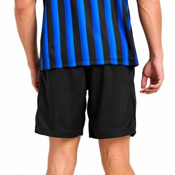 Inter Milan Home Player Version Shorts 2025/26 back view black with honeycomb textured fabric