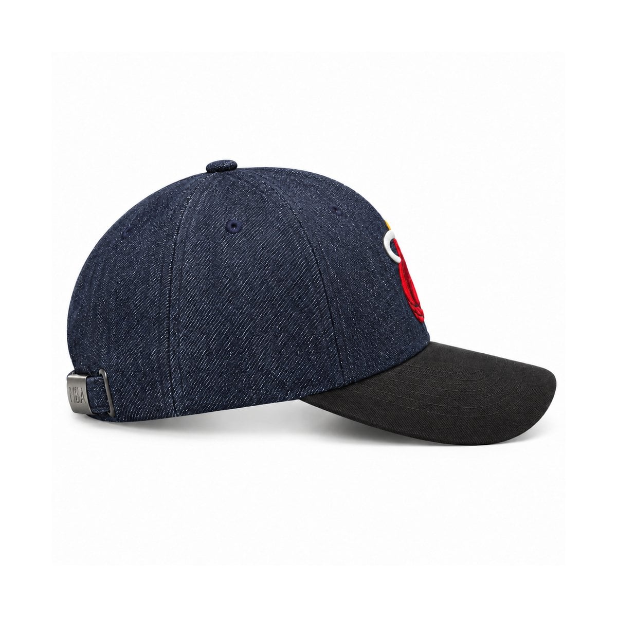 miami-heat-denim-cap-side-right - UAE SPORT STORE Miami Heat Denim Baseball Cap - right side view