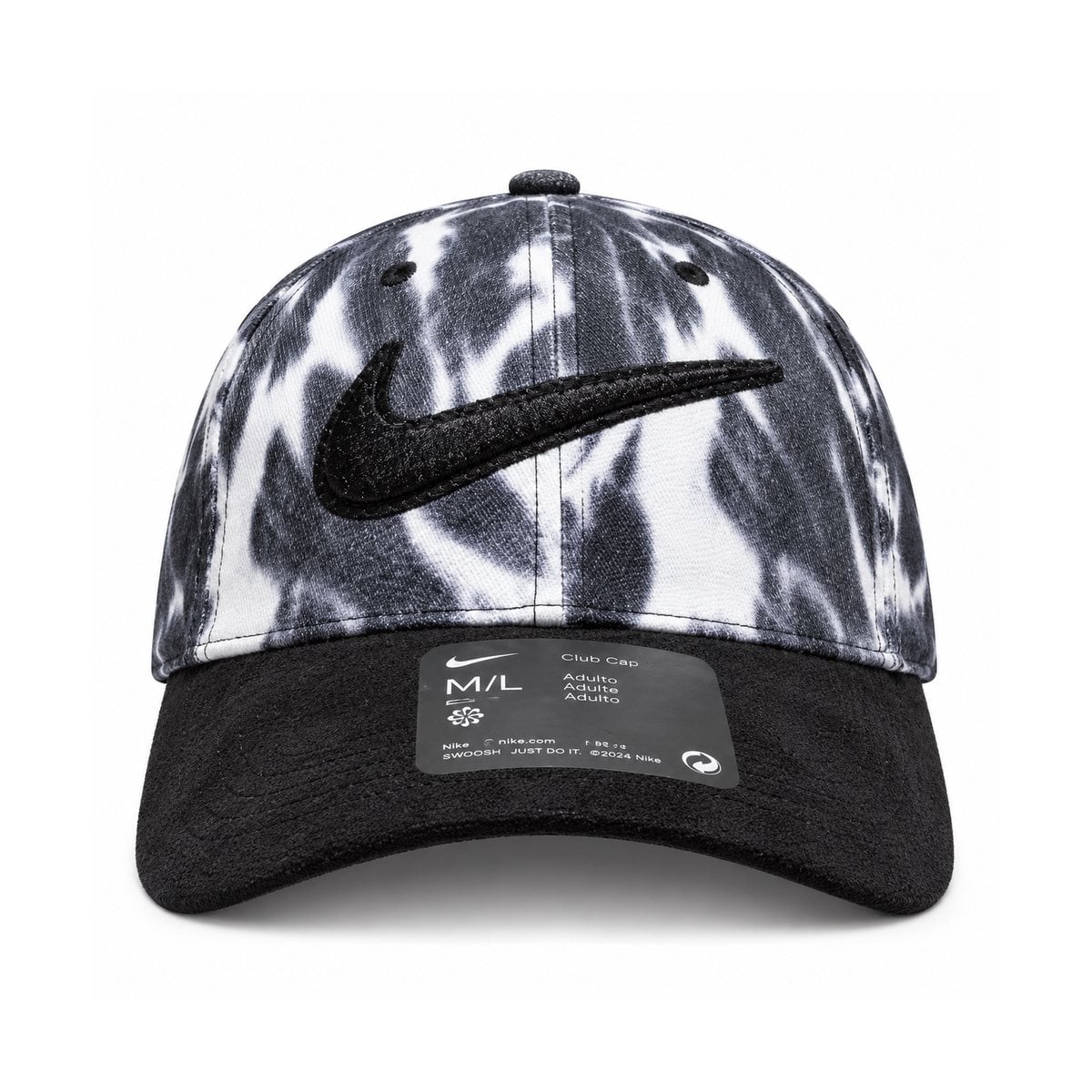 monochrome-swoosh-cap-front - UAE SPORT STORE Nike Monochrome Gray Swoosh Baseball Cap - front view