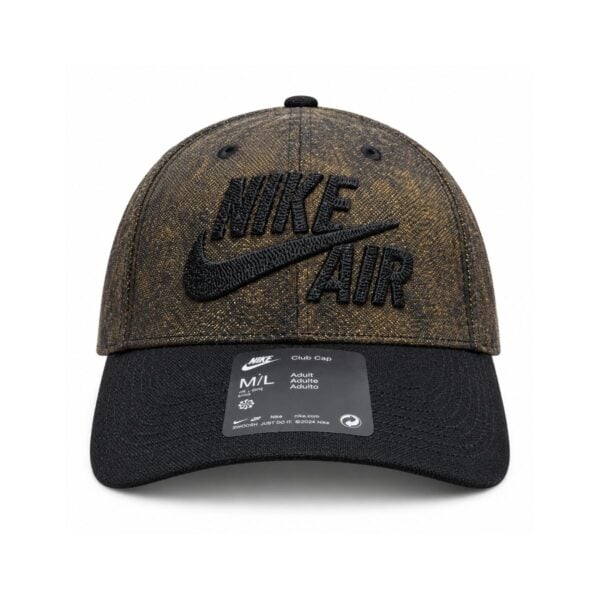 nike-air-cap-front - UAE SPORT STORE Nike Air Glittery Brown Baseball Cap - front view