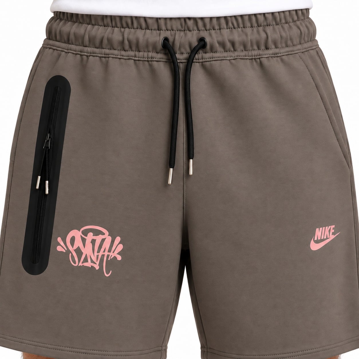 nike-syna-shorts-brown-2 - UAE SPORT STORE Nike Tech Fleece x Syna World shorts brown