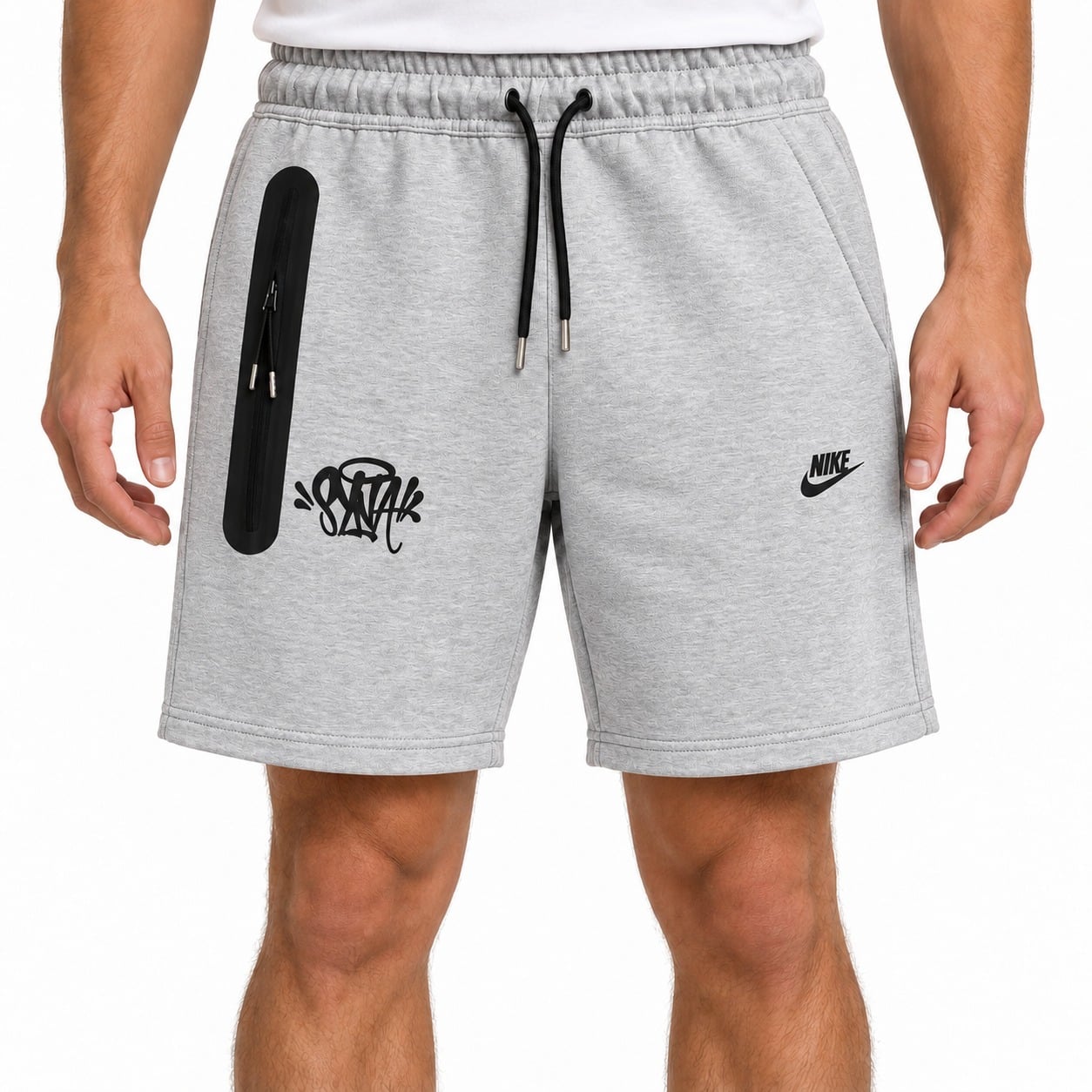 nike-syna-shorts-gray-1 - UAE SPORT STORE Nike Tech Fleece x Syna World shorts gray