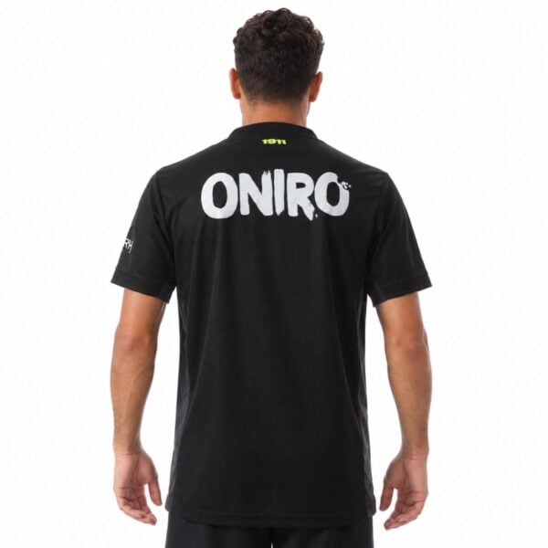 Zamalek away jersey back view black with ONIRO back sponsor and 1911 at the neck
